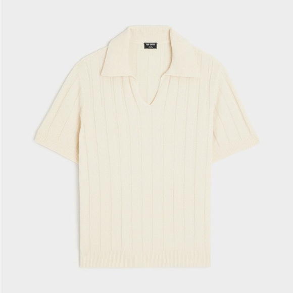 Todd Snyder CHENILLE RIBBED SWEATER POLO - Picture 5 of 11